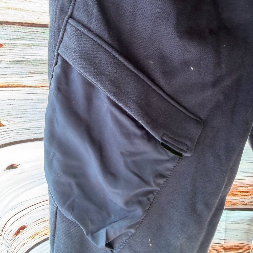 Athletic Works Navy and Yellow Kids'‎ Waistband Shorts - Picture 3 of 7